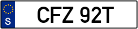 Trailer License Plate